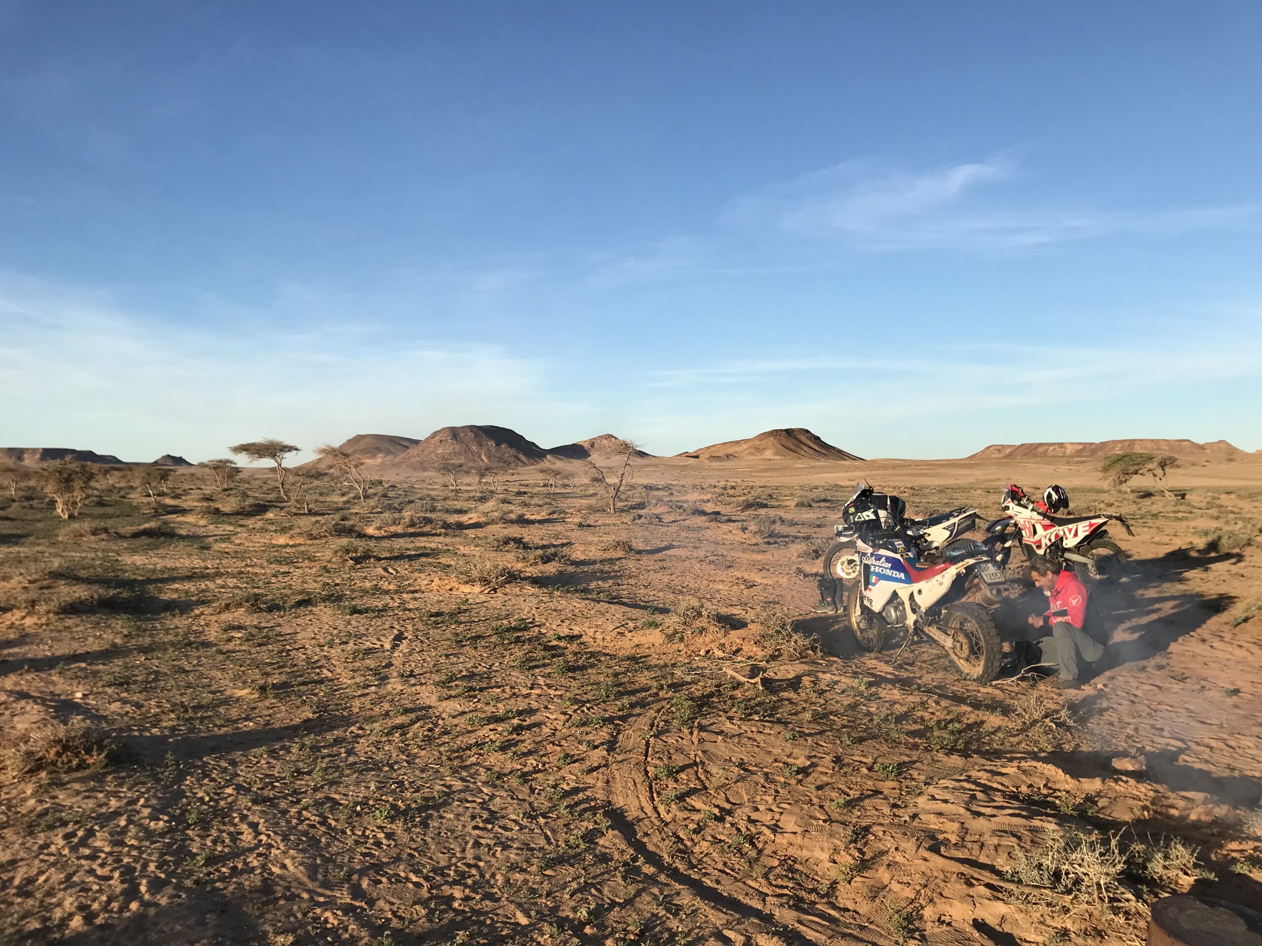Motorcycle adventure on the old Paris-Dakar route in the Moroccan Sahara