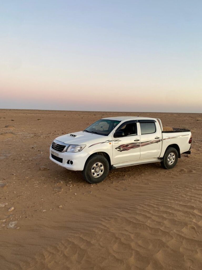 Toyota Hilux 4x4 with private chauffeur in Morocco