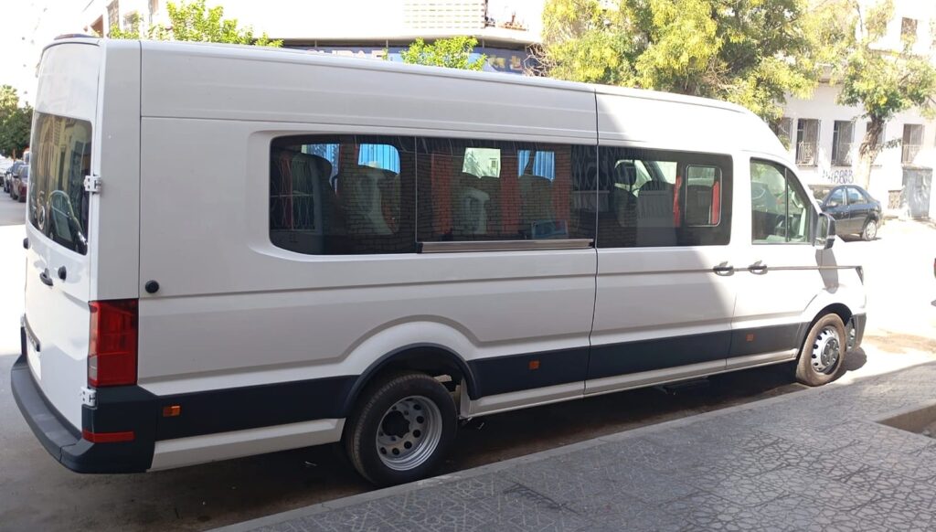 Volkswagen Crafter minibus with private chauffeur in Morocco